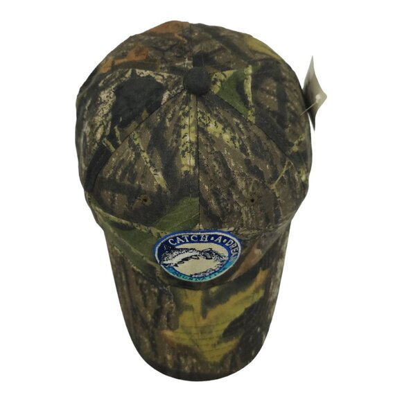 Mossy Oak Catch A Dream Patch Camo Tuck Strap Cap Trucker Hunter Fishing Hat NEW - Picture 6 of 13